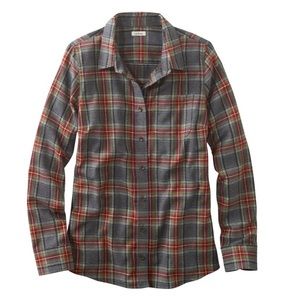 Grey LL Bean flannel